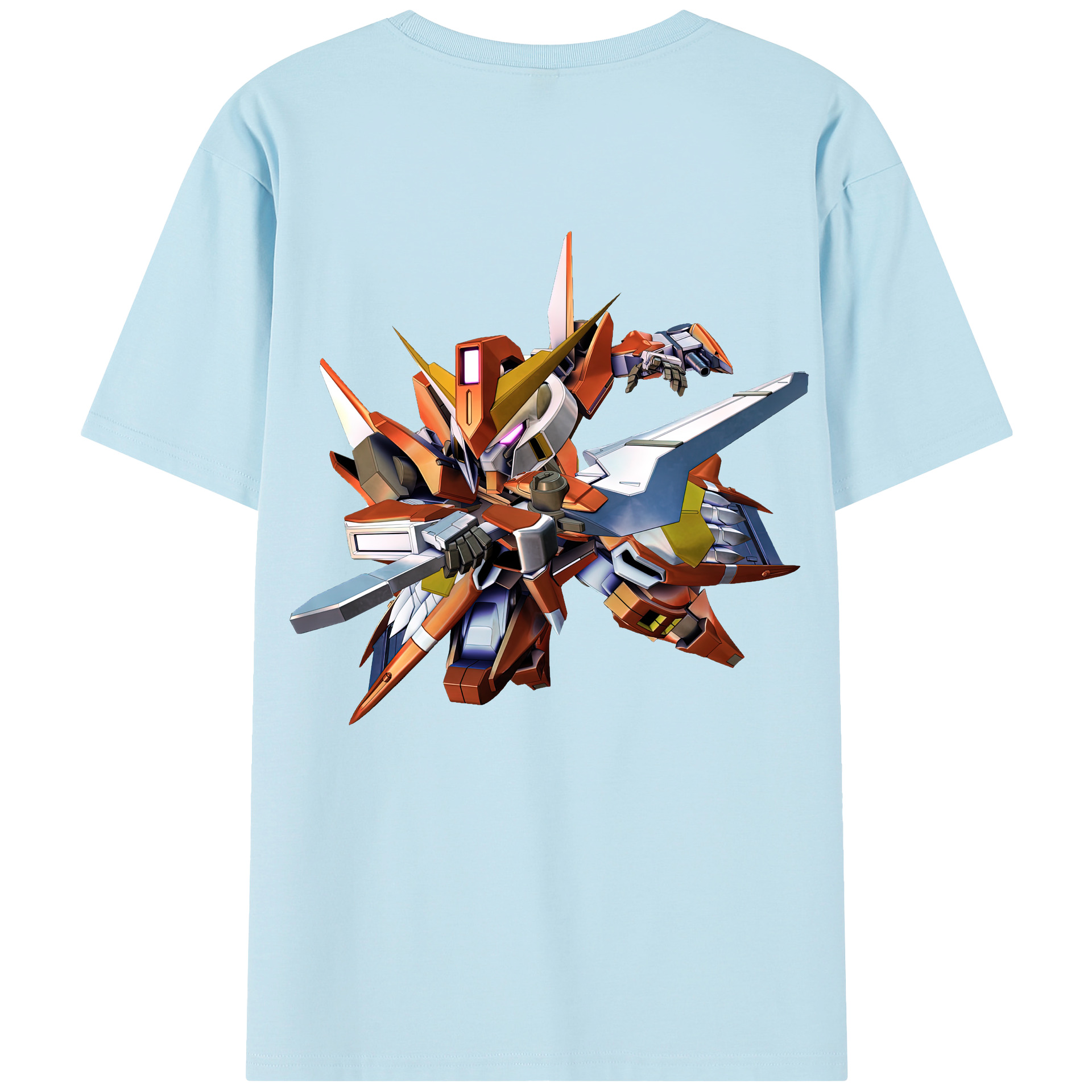 （画像用） 機動戦士ガンダム Mobile Suit Gundam 綿100％半袖Tシャツ（背面プリント）